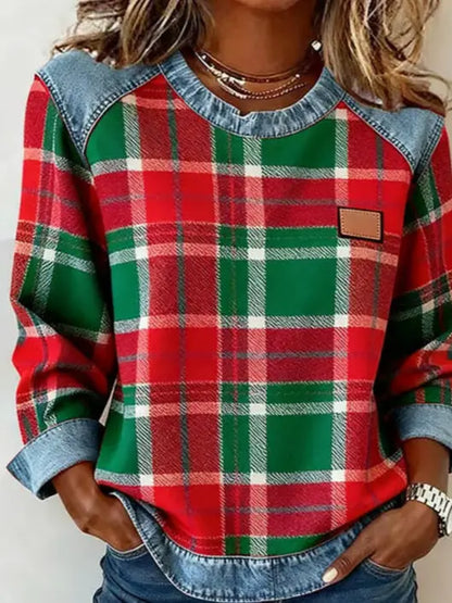 Round-Neck Loose Women's Sweatshirt - Vibe221