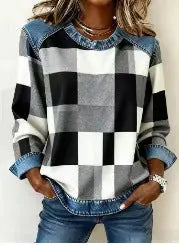 Round-Neck Loose Women's Sweatshirt - Vibe221