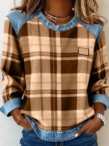 Round-Neck Loose Women's Sweatshirt - Vibe221