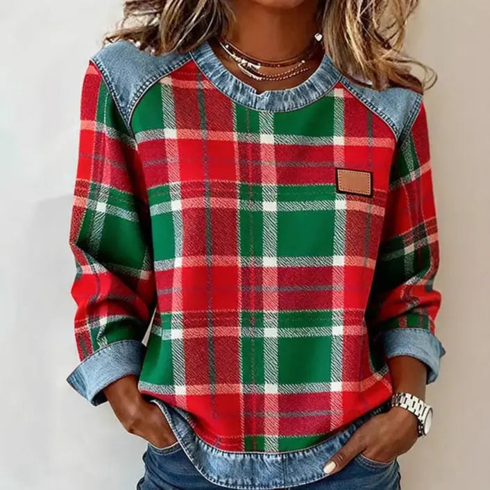 Round-Neck Loose Women's Sweatshirt - Vibe221