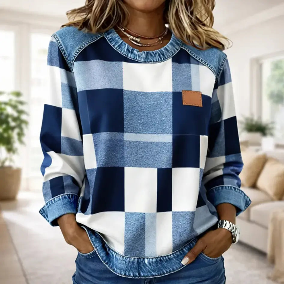 Round-Neck Loose Women's Sweatshirt - Vibe221