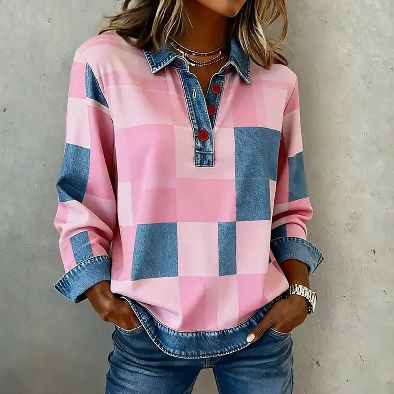 Vintage Plaid College Sweatshirt VIBE221